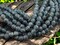 Teal Blue Pompeii Round Beads (24" Strand) Indonesian Glass Beads